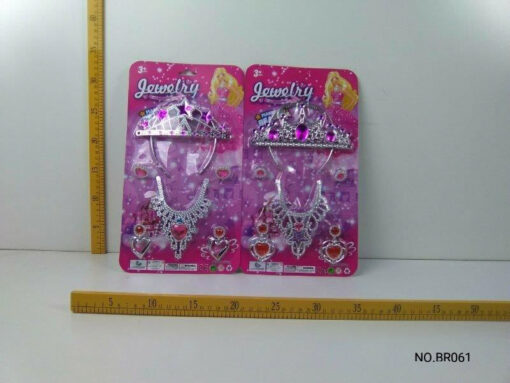 PINK BEAUTY SET W TIARA & NECKLACE