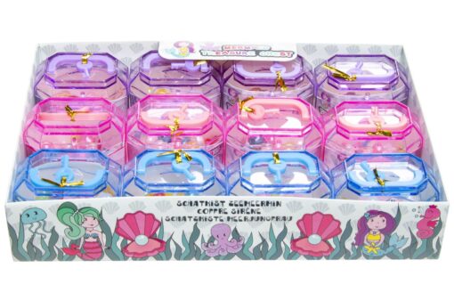 TREASURE BOX W PEARLS MERMAID