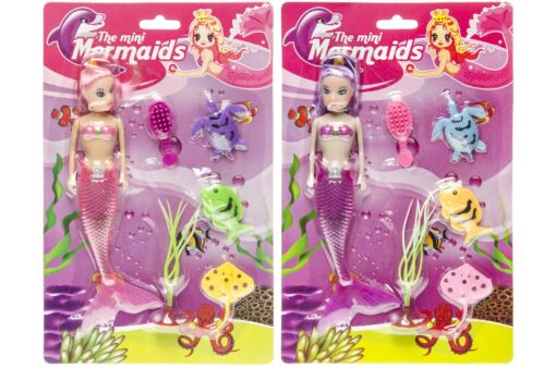 1PC MERMAID W SEA ANIMALS BC