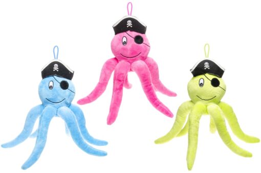PLUSH OCTOPUS PIRATE 3ASS