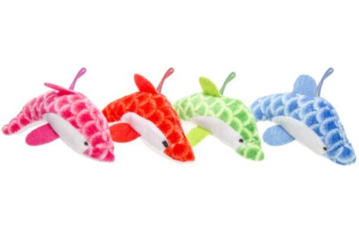 PLUSH. SUPER SOFT. DOLPHIN SCALES 4ASS
