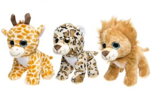 PLUSH 3ASS WILD ANIMALS L