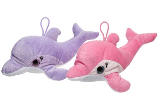 PLUSH PINK/PURPLE DOLPHIN 2ASS