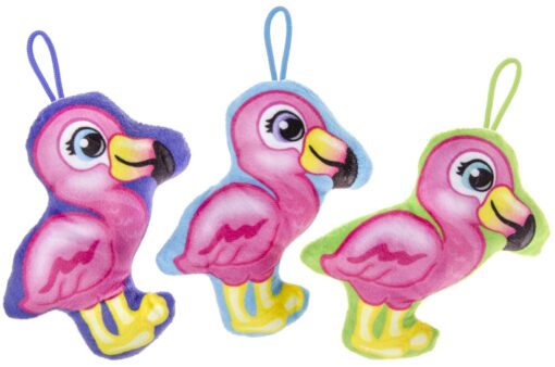 PLUSH FLAMINGO 3ASS S
