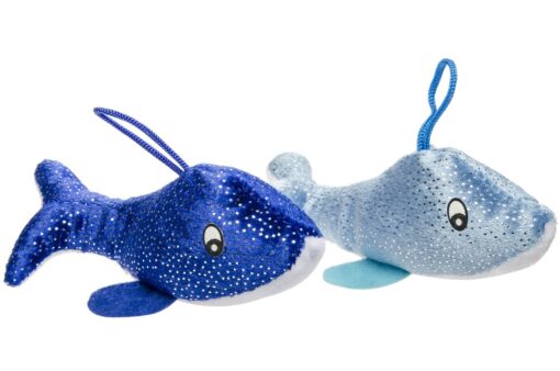 PLUSH. SUPER SOFT. GLITTER DOLPHIN 2ASS