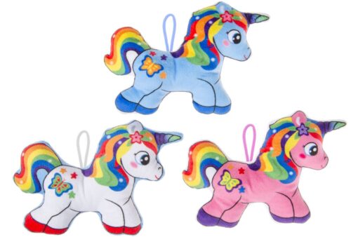 PLUSH RAINBOW UNICORN S