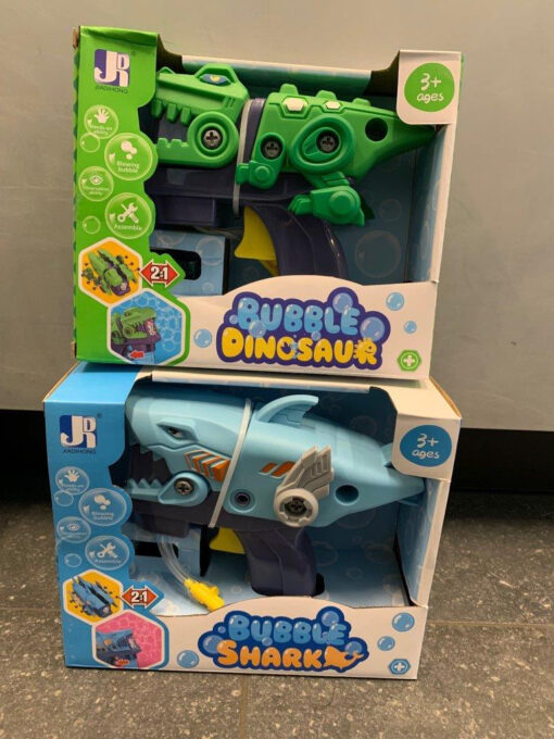 DINO FRICTION BUBBLE GUN + 2X 60ML