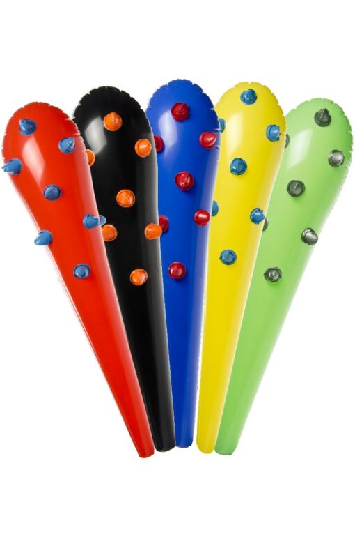 INFLATABLE BAT RED-BLACK-BLUE