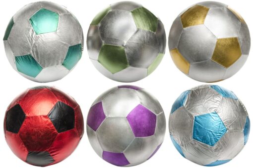 MEGABALL METALLIC FABRIC 50CM .  MIXED COLORS