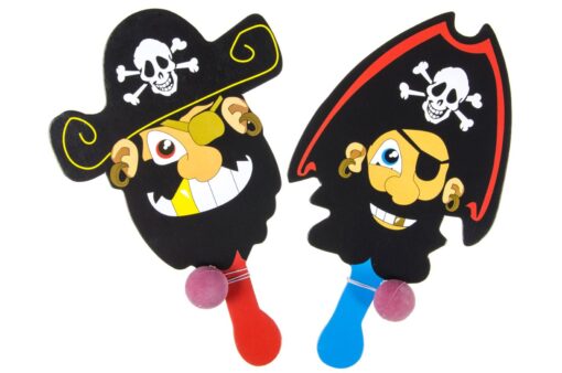 WOODEN PADDLE / BIFF BAT PIRATE DESIGN