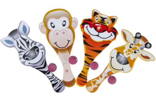 WOODEN PADDLE / BIFF BAT ANIMAL DESIGN