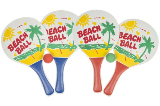 BEACHBALL RACKET 2PCS W BALL