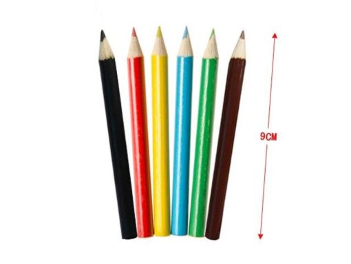 COL PENCILS BOY 6PCS ROUND PP