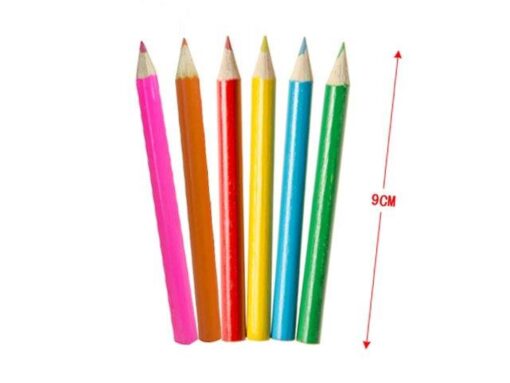 COL PENCILS GIRL 6PCS ROUND PP