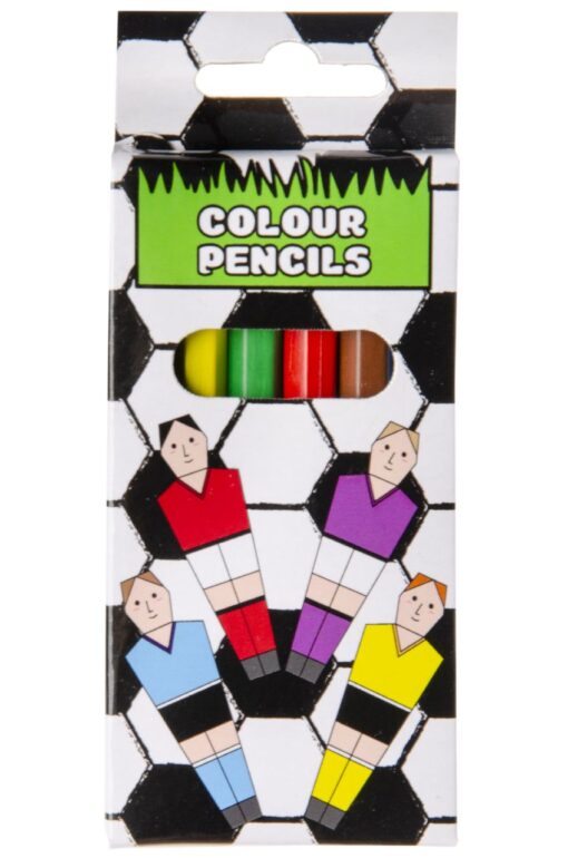 COL PENCILS 6PCS SHORT FOOTBALL