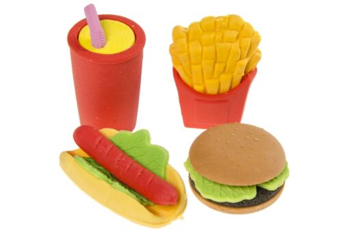 ERASER FAST FOOD 4PCS