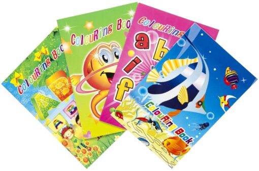 COL BOOK 4ASS W STICKERS