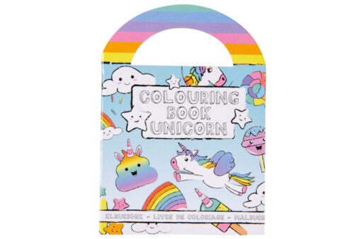 COL BOOK W STICKERS S UNICORN