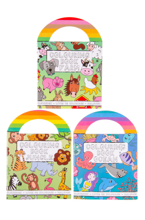 COL BOOK W STICKERS WILD ANIMALS