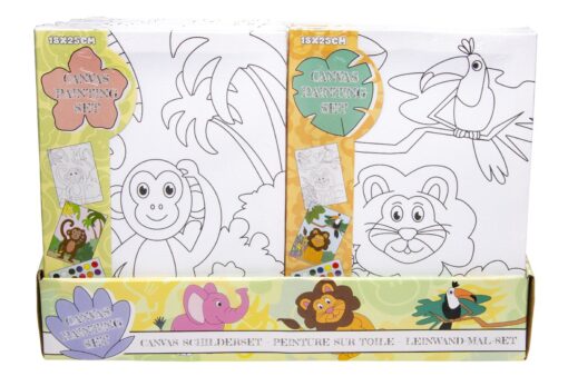 CANVAS PAINTING SET WILD ANIMALS