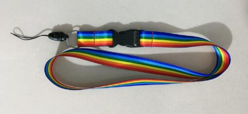 NECKHOLDER/LANYARD RAINBOW