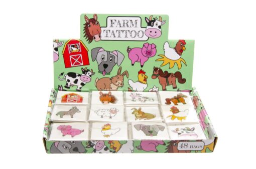 12PCS TATTOO. FARM ANIMALS. DB