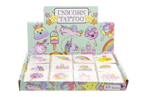 12PCS TATTOO. UNICORN DB