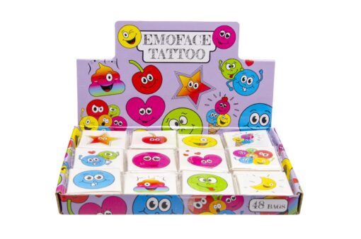 12PCS TATTOO. EMOTION FACES DB