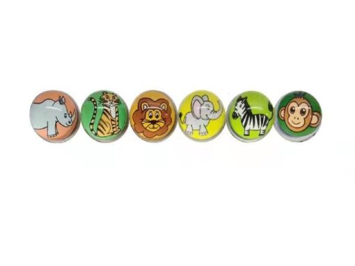 BOUNCING BALL WILD ANIMALS 32MM