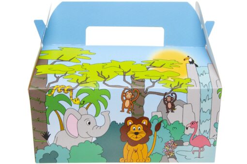 PARTY / FOOD BOX XL WILD ANIMALS-STACK.