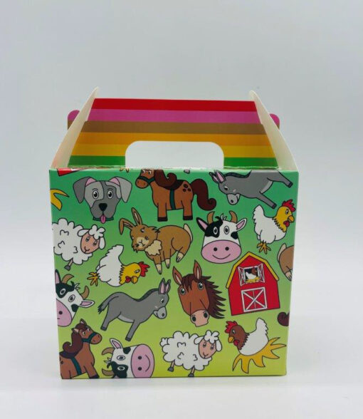 FOOD BOX FARM ANIMALS . PARTY / LUNCH