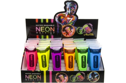 NEON FACE PAINT GLOW UNDER BLACKLIGHT