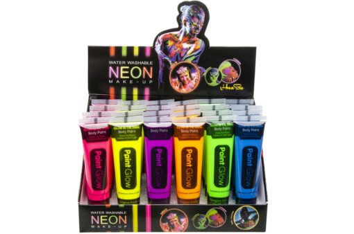 NEON FACE PAINT GLOW UNDER BLACKLIGHT