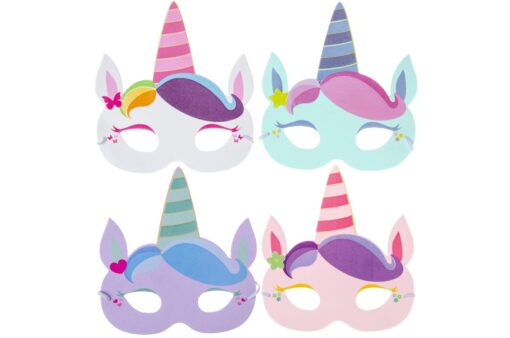 UNICORN MASK IN FOAM 4ASS PP