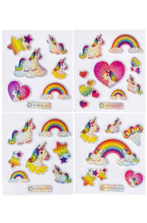 4ASS SHINY STICKERS UNICORN