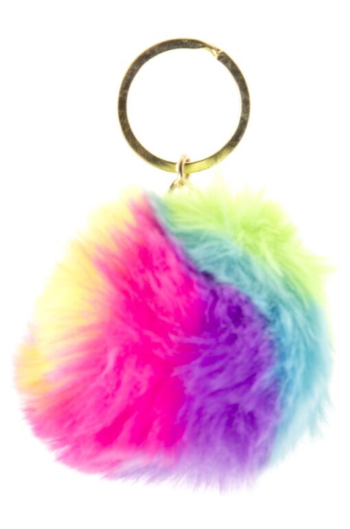 KC FLUFFY RAINBOW BALL