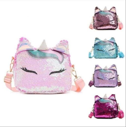 UNICORN SEQUIN CROSSOVER  BAG