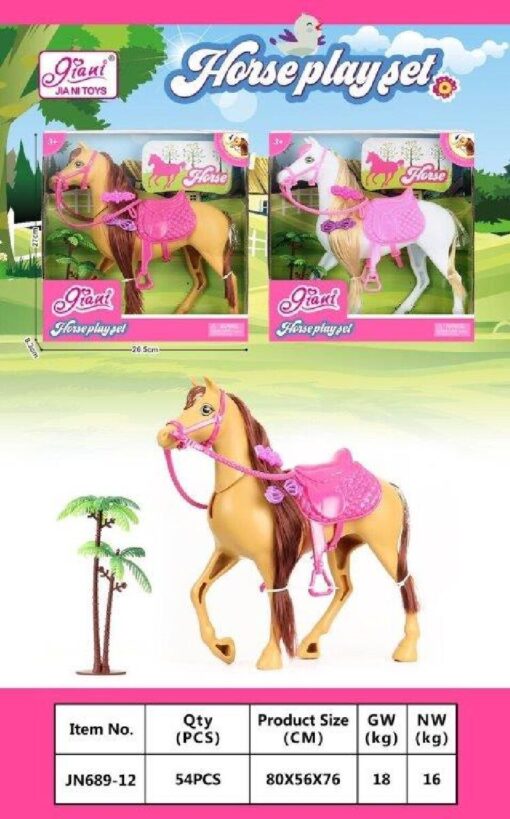 BROWN/WHITE HORSE L