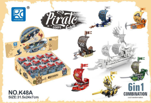 DIY BLOCKS. PIRATE BOAT