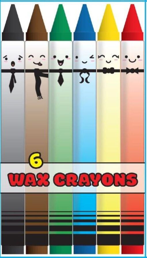 WAX CRAYONS 6PCS