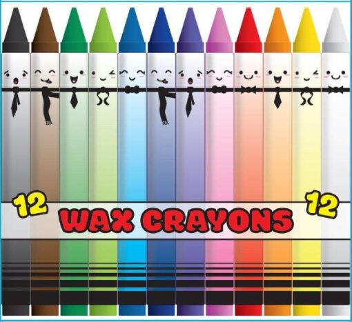WAX CRAYONS 12PCS