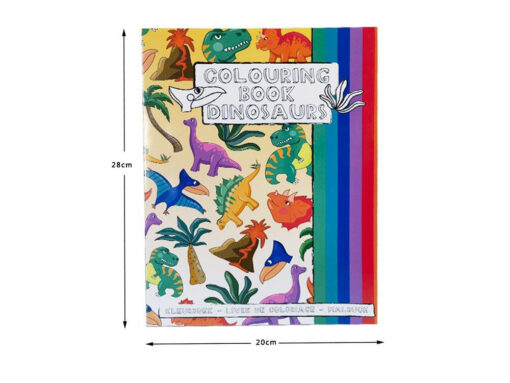 COL BOOK L W STICKERSHEET DINOSAUR