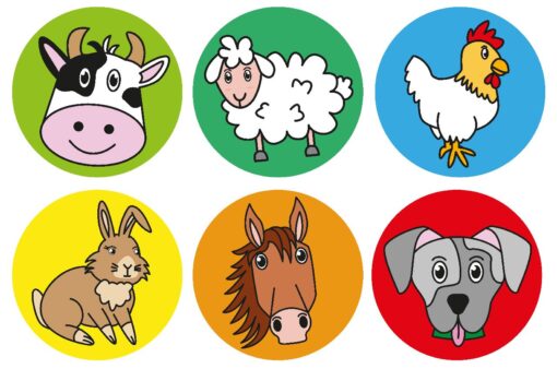 BOUNCING BALL FARM ANIMALS 32MM