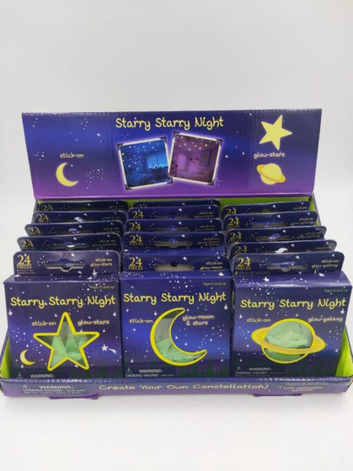 GLOW IN DARK STAR/MOON/PLANET