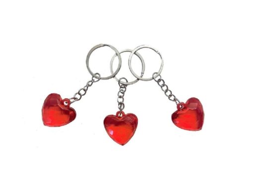 KC TRANSPARANT RED HEART