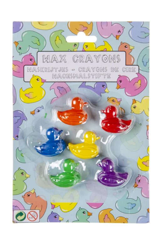 6PCS WAX CRAYONS DUCK