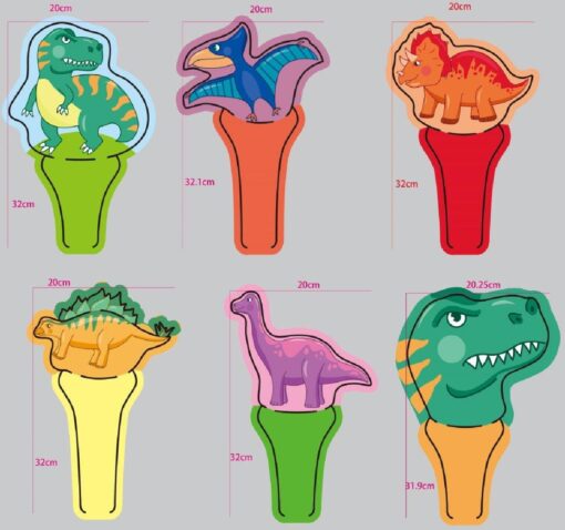 SELF INFLATABLE DINOSAUR FOIL BALLOON