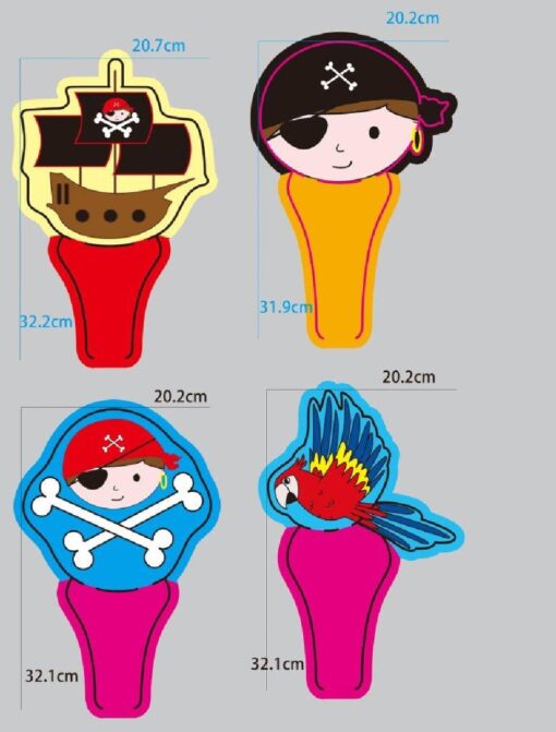 SELF INFLATABLE PIRATE FOIL BALLOON