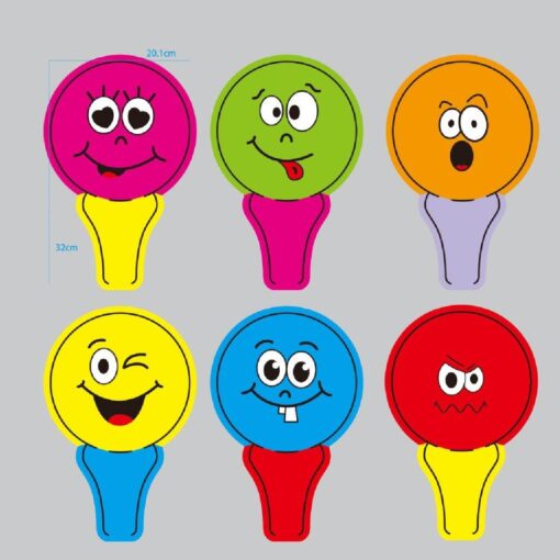 SELF INFLATABLE EMOTION FACE FOIL BALLOON