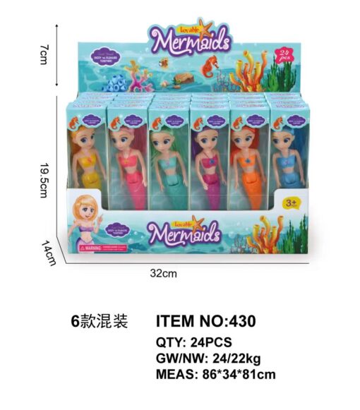 MERMAID IN RAINBOW COLORS